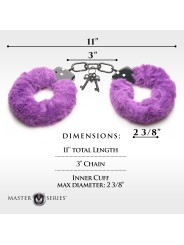 XR Brands - Cuffed In Fur Handcuffs - Purple