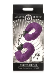 XR Brands - Cuffed In Fur Handcuffs - Purple