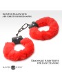 XR Brands - Cuffed in Fur Handcuffs - Red