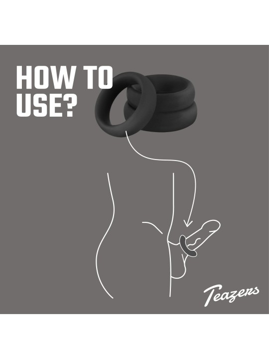 Teazers Silicone Cockring Set
