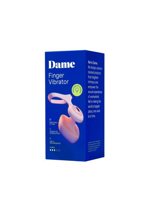 Dame - Fin 2.0 Finger Vibrator - Quartz
