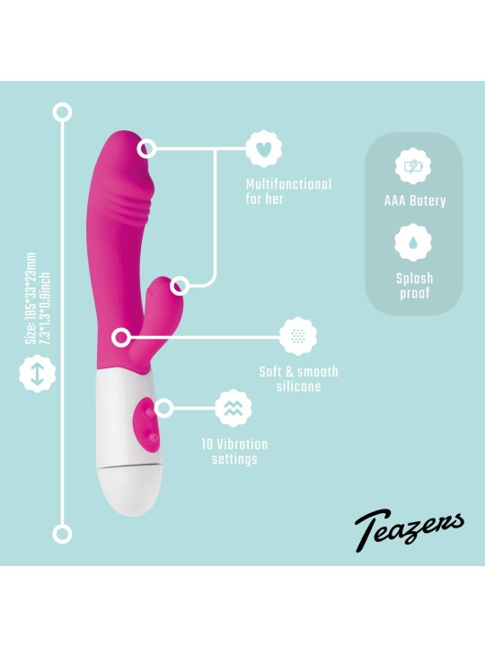Teazers – Realistic Rabbit Vibrator – Pink