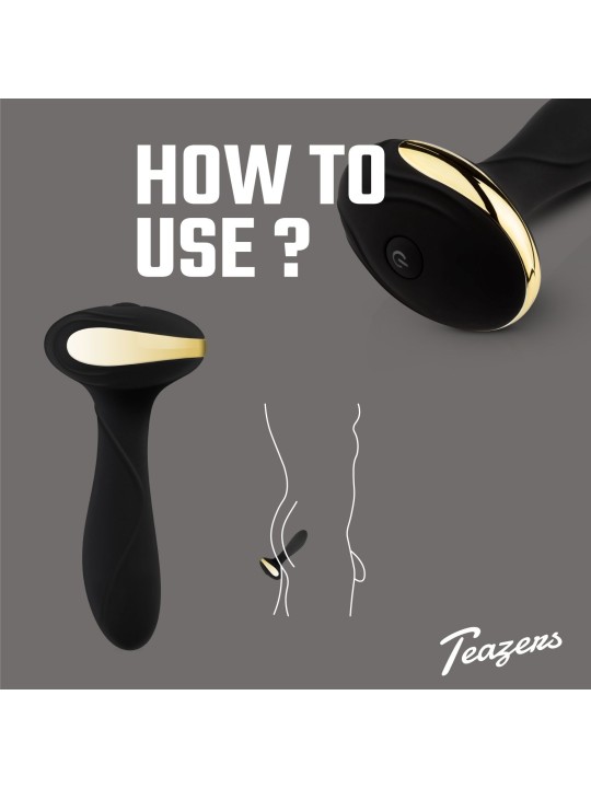Teazers – Heat Of The Moment Buttplug Vibrator – Zwart