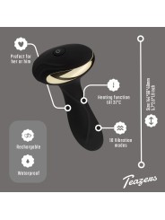 Teazers – Heat Of The Moment Buttplug Vibrator – Zwart