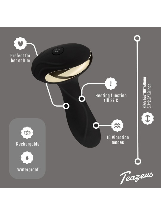 Teazers – Heat Of The Moment Buttplug Vibrator – Zwart