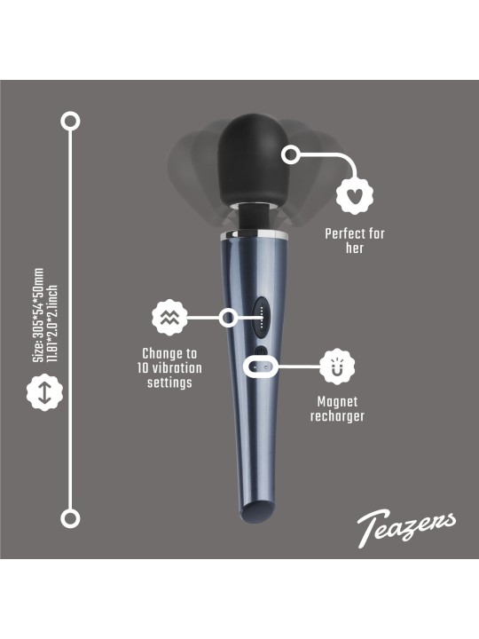 Teazers – Black Lightning Wand Vibrator – Zwart