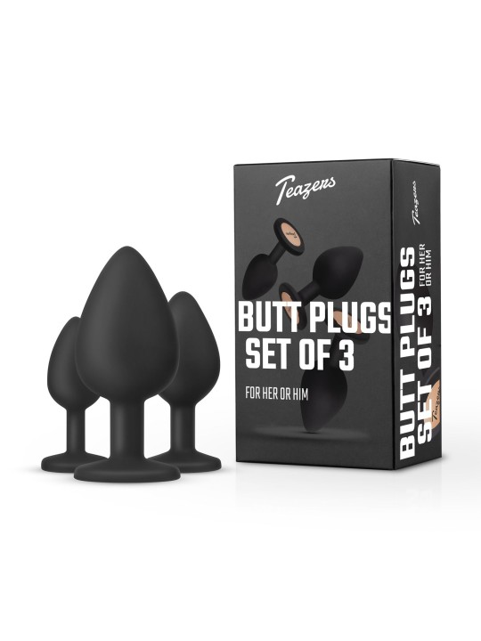 Teazers – Buttplug Set – Zwart