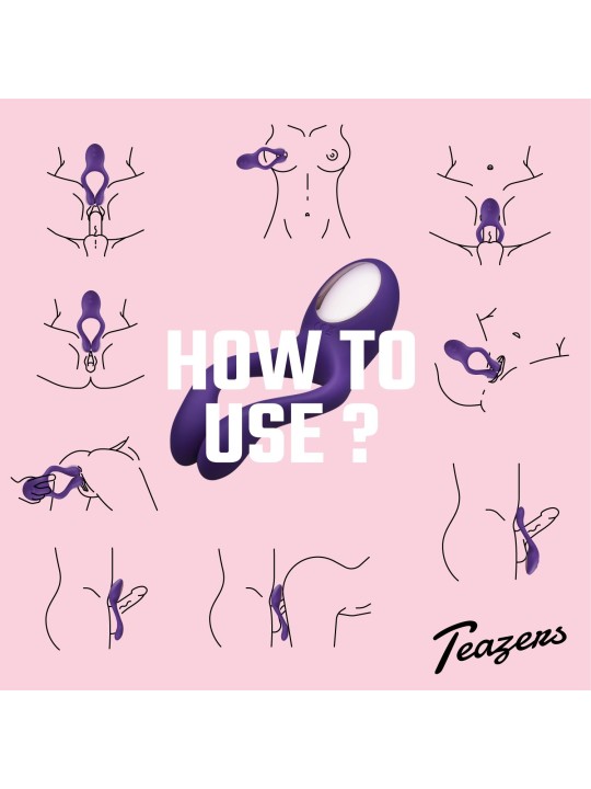 Teazers – Partner Multifun Couple Vibrator – Purple