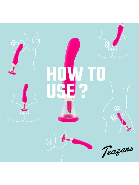 Teazers - Pleasure Pump With G-Spot Vibrator - Pink