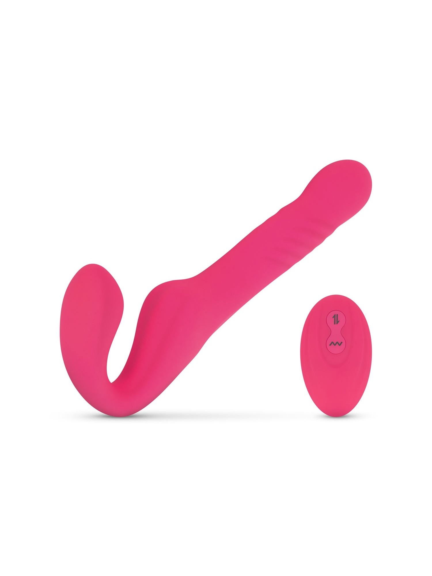 Teazers Strapless Strap On Vibrator - Roze