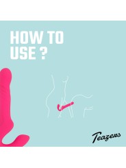Teazers Strapless Strap On Vibrator - Roze