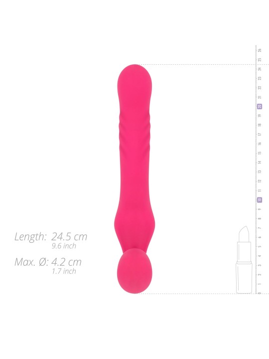 Teazers Strapless Strap On Vibrator - Roze