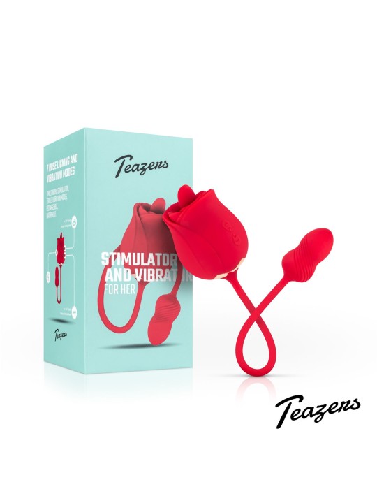 Teazers Rose Vibrator and Clitoris Stimulator