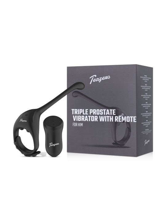 Teazers Driedubbele Prostaat Vibrator met Afstandsbediening