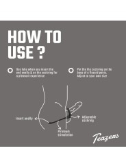 Teazers Driedubbele Prostaat Vibrator met Afstandsbediening