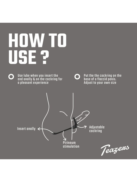 Teazers Driedubbele Prostaat Vibrator met Afstandsbediening