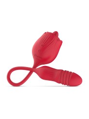 Teazers – Roos Stotende Dildo Vibrator – Rood