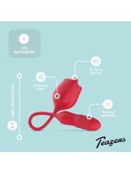 Teazers – Roos Stotende Dildo Vibrator – Rood