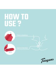 Teazers – Roos Stotende Dildo Vibrator – Rood