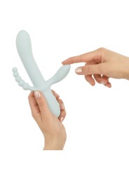 Good Vibes Only - Triple Stimulation Vibe - Soft Silicone - Blauw