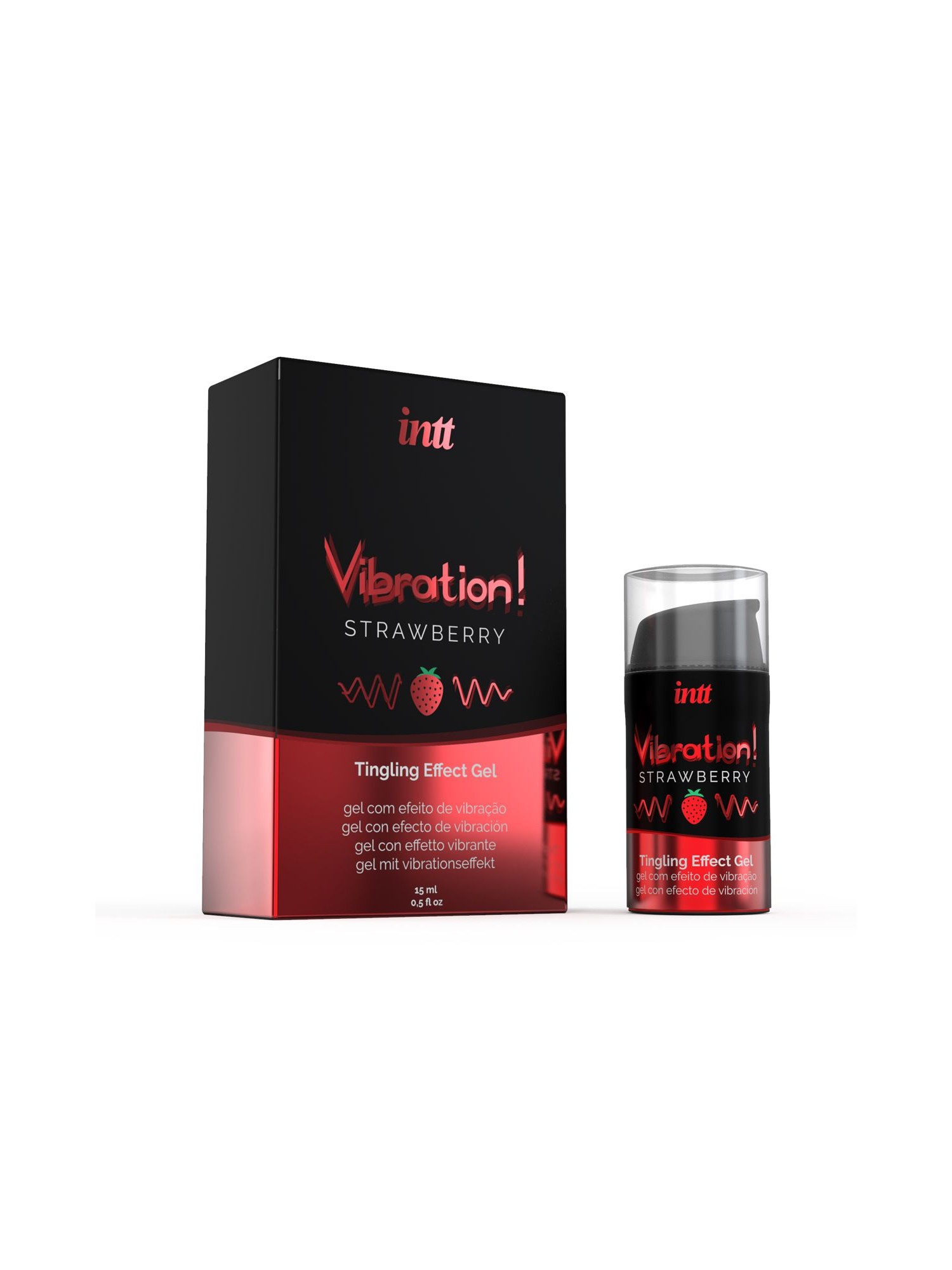 INTT - Vibration! Strawberry Tintelende Gel