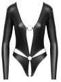 Cottelli LINGERIE – Crotchless Long Sleeve Body – Black