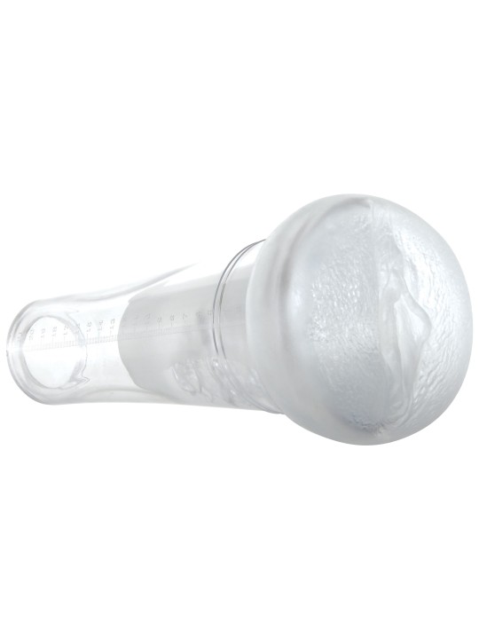 Evolved - Sucking Good Vibrating Masturbator - Transparent