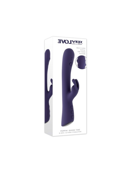 Evolved - Poppin Good Time Rabbit Vibrator - Purple