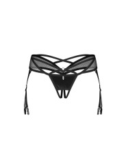 Obsessive – Dominna Crotchless Thong – Black