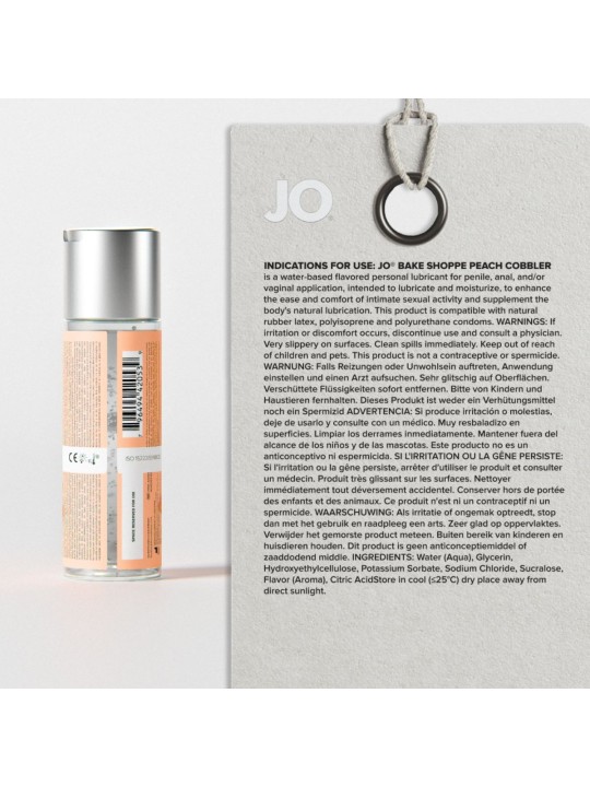 JO - Bake Shoppe Perziktaart Glijmiddel - 60ml