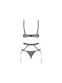Obsessive – Euridia Lingerie Set 3-pcs – Black