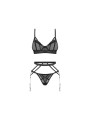 Obsessive – Euridia Lingerie Set 3-pcs – Black