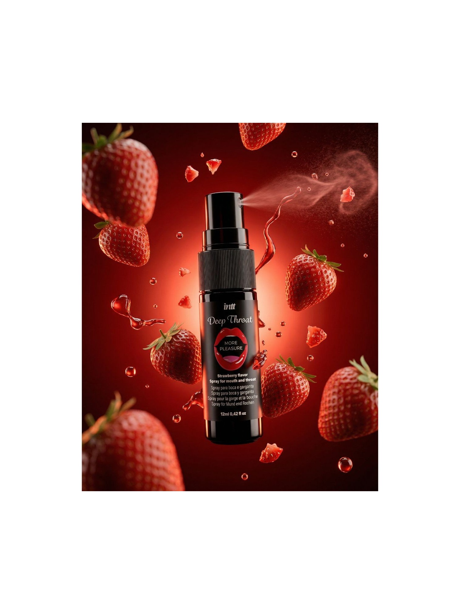 INTT - Spray Deep Throat Strawberry - 12 ml
