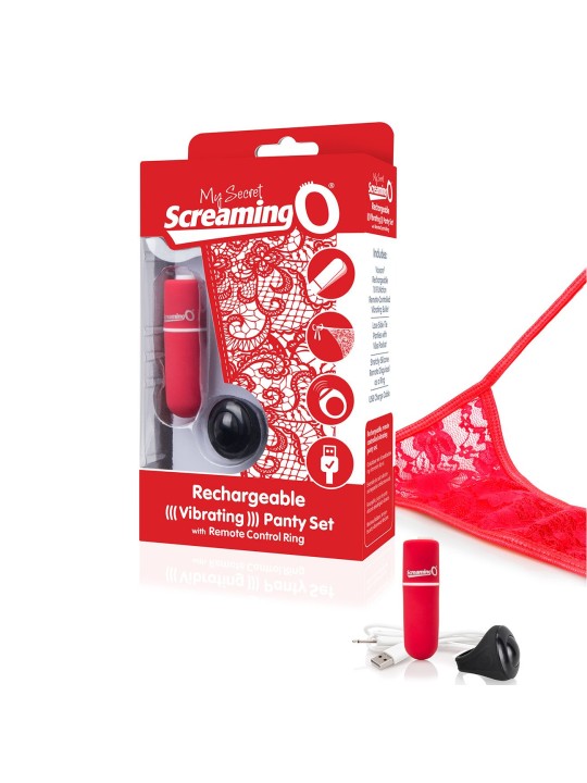 The Screaming O - Charged Remote Control Panty Vibe Rood