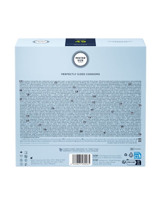 MISTER.SIZE - S Ultra Thin Condoms - 36 Pieces