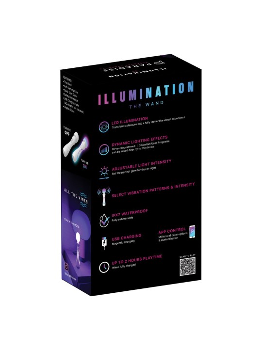 Paradise Pleasure Products - Illumination The Wand - White