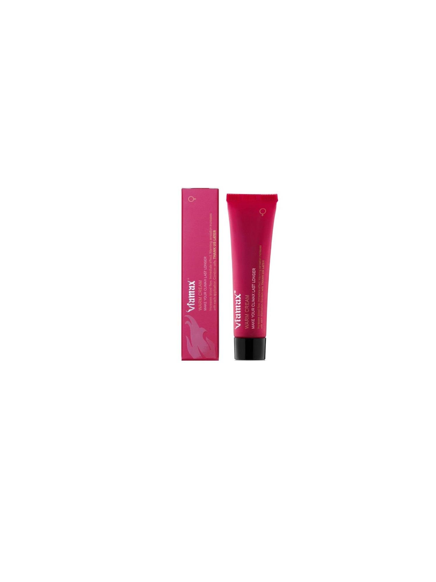Viamax - Warm Cream Intieme Crème - 15 ml