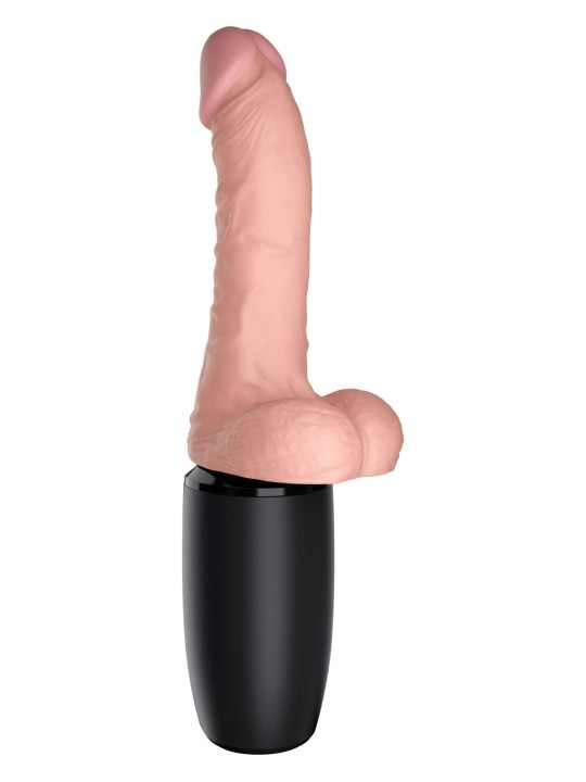 King Cock Plus Stotende En Verwarmende Vibrator
