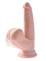 King Cock Plus Realistische Dildo Met Bewegende Balzak - 24 cm