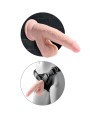 King Cock Plus Realistische Dildo Met Bewegende Balzak - 24 cm
