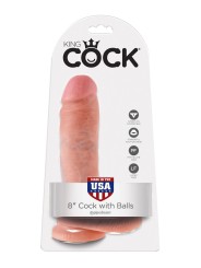 King Cock Realistische Dildo Met Balzak - 20 cm