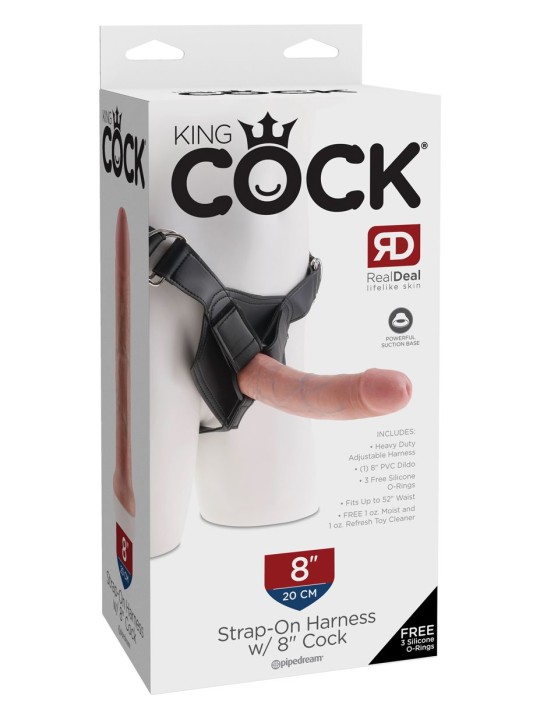 King Cock Strap-on Harnas - 20 cm