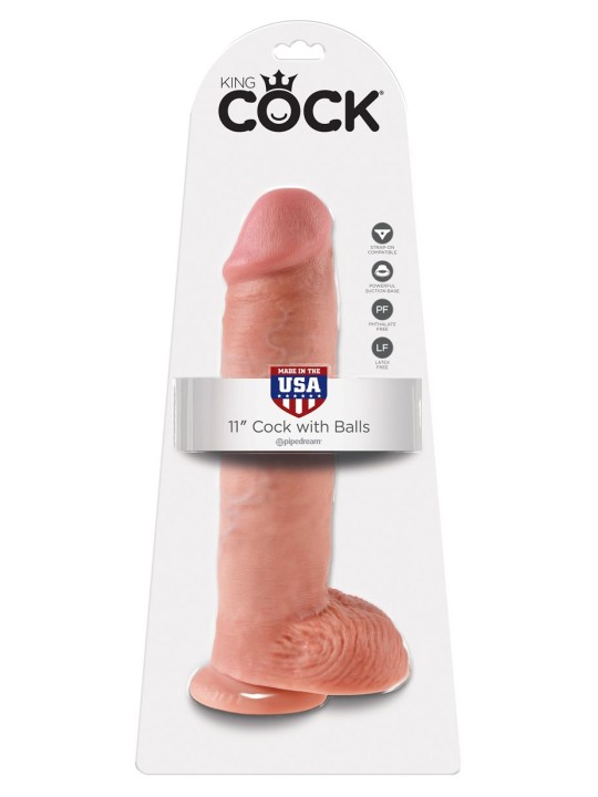 King Cock dildo Met Balzak - 28,5 cm