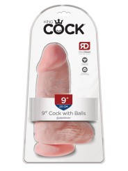 King Cock Chubby Realistische Dildo Met Balzak - 18 cm