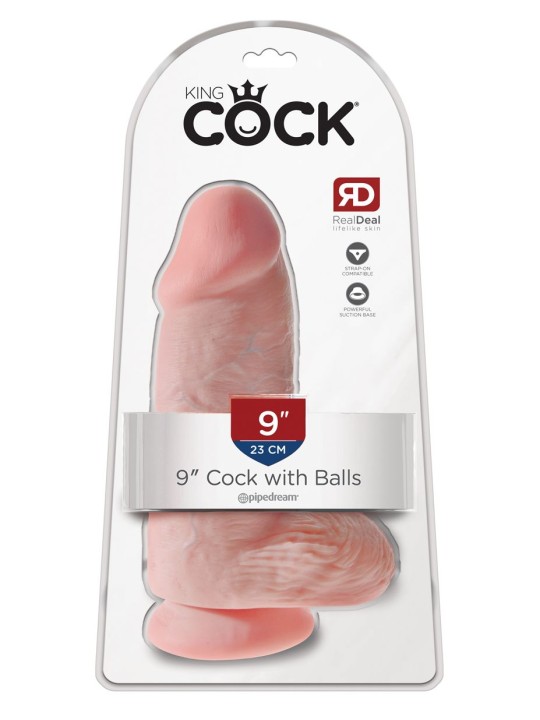 King Cock Chubby Realistische Dildo Met Balzak - 18 cm