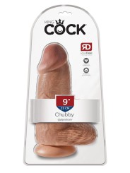 King Cock Chubby Realistische Dildo Met Balzak - 18 cm