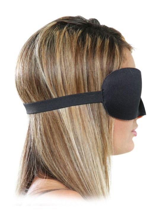 Satijnen Love Mask Deluxe - Zwart