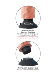 King Cock Vibrating Dildo - 20 cm
