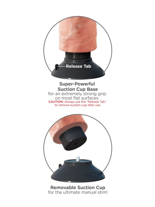 King Cock Vibrating Dildo - 20 cm