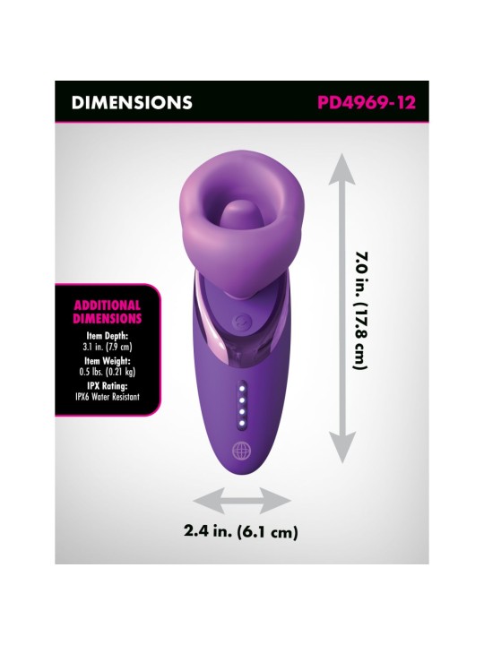 Fantasy For Her - Pleasure Sucker Stimulator - Purple